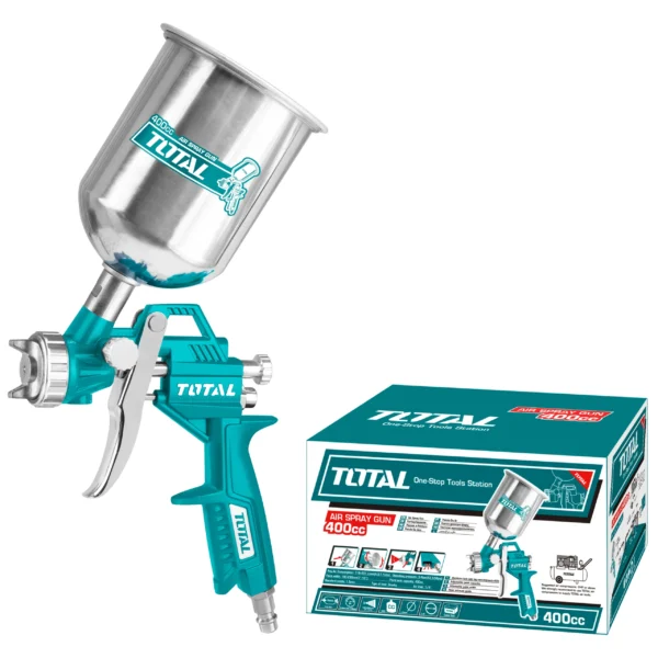 Pistola de Pintar Neumática 400cc. TOTAL TAT10401