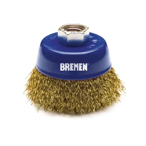 Cepillo Copa 4" Rizado (Amoladora Angular) BREMEN 3255