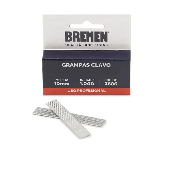 Grampas "Clavo" 10mm x 1.000 Uni [P/Triple] BREMEN 3686