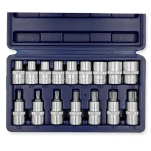 Torx Juego Bocallave y Puntas x 16 Pzs (½") BREMEN 4577