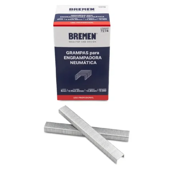 Grampas 12mm [Corona 12.80mm] (Caja 10.000 uni) BREMEN 7276