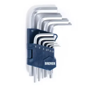 Llaves Allen x 10 Pzs [SAE] Cr-V BREMEN 7343