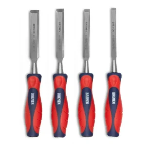 Formon en Juego x 4 Pzs [10, 13, 16 & 19mm] (Cr-V y Mango TPR) BREMEN 7676