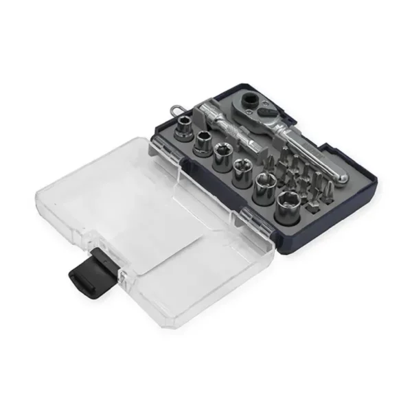 Juego Llave Crique 1/4" Con Bocallaves y Puntas (18 PZS) BREMEN 7782