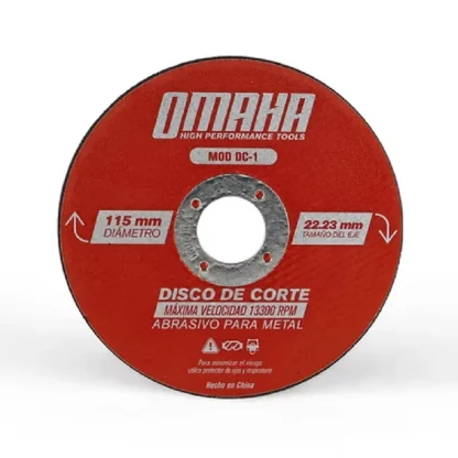 Disco de Corte Abrasivo 115MM DC-1 OMAHA