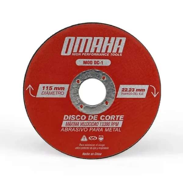 Disco de Corte Abrasivo 115MM DC-1 OMAHA