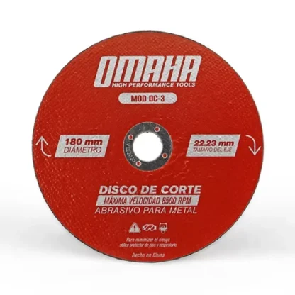 Disco de Corte Abrasivo 180MM DC-3 OMAHA