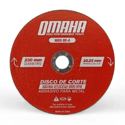 Disco de Corte Abrasivo 230MM DC-4 OMAHA