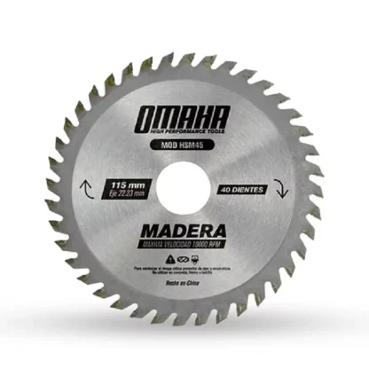 Hoja de Sierra Madera 115MM HSM45 OMAHA