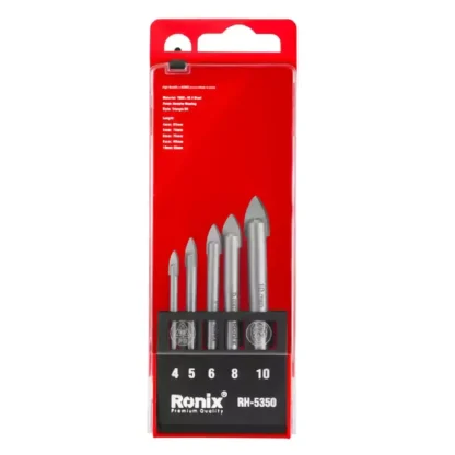 Set de Mechas Punta Flecha P/Vidrio 5 Pcs RONIX RH-5350