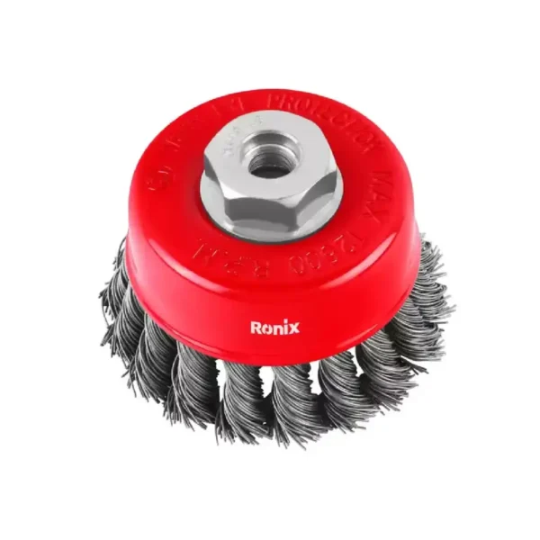 Cepillo Copa Trenzado P/ Amoladora de 75mm M14 RONIX RH-9942